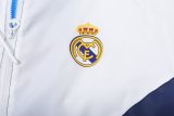 24/25  Real Madrid White Windbreaker