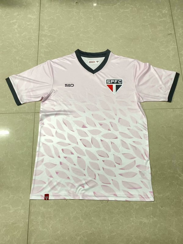 24/25  Sao Paulo Pink October Commemorative Edition Fans 1:1 Quality Soccer Jersey