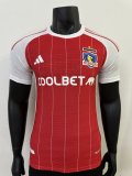 24/25 Colo-Colo Third Red Player 1:1 Quality Soccer Jersey