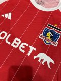 24/25 Colo-Colo Third Red Player 1:1 Quality Soccer Jersey