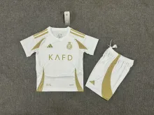 24/25  Al-Nassr FC Third Kids Kits 1:1 Quality Soccer Jersey