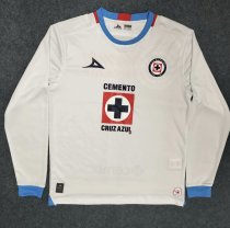 24/25 Cruz Azul Away White Fans Long sleeve 1:1 Quality Soccer Jersey