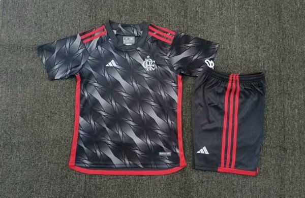 24/25  FlamengoThird Kids 1:1 Soccer Jersey
