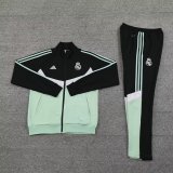 24/25  Real Madrid Black Green Training Tracksuit 1:1 Quality Training Jersey