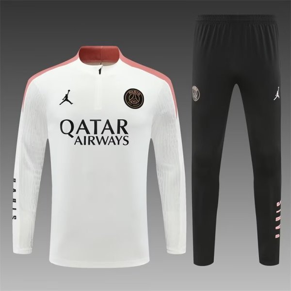 24/25 Paris White Training  1:1 Quality Training Jersey