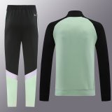 24/25  Real Madrid Black Green Training Tracksuit 1:1 Quality Training Jersey