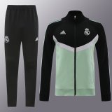 24/25  Real Madrid Black Green Training Tracksuit 1:1 Quality Training Jersey
