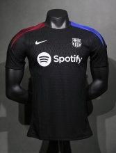 24/25 Barcelona Training Clothes Black PLayer 1:1 Quality Soccer Jersey