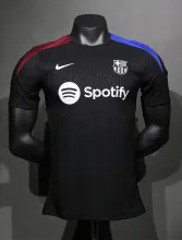 24/25 Barcelona Training Clothes Black PLayer 1:1 Quality Soccer Jersey