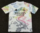 24/25  Real  Madrid Gradient Dragon  White  Fans 1:1 Quality Soccer Jersey