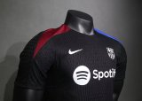 24/25 Barcelona Training Clothes Black PLayer 1:1 Quality Soccer Jersey