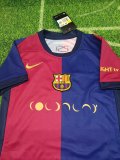 24/25 Barcelona Coldplay Band  Kids Kits 1:1 Soccer Jersey（月亮广告）