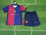 24/25 Barcelona Coldplay Band  Kids Kits 1:1 Soccer Jersey（月亮广告）
