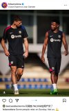 24/25 Barcelona Training Clothes Black PLayer 1:1 Quality Soccer Jersey