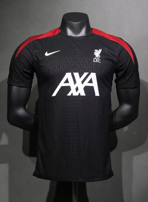 24/25 Liverpool Training Clothes Black Player 1:1 Quality Soccer Jersey