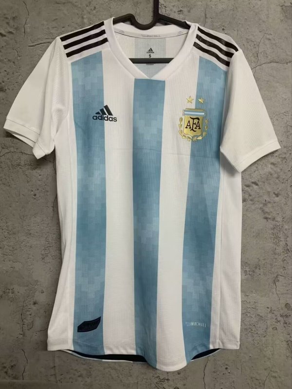 2018 Argentina Home Player 1:1 Quality Retro Soccer Jersey（球员版）