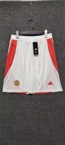 24/25 Manchester United  Home White 1:1 Quality Shorts