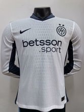 24/25 Inter Milan  Away Long sleeve Player1:1 Quality Soccer Jersey