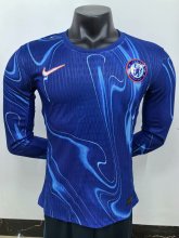 24/25 Chelsea Home Blue Long Sleeve Player 1:1 Quality Soccer Jersey（没有胸前广告）