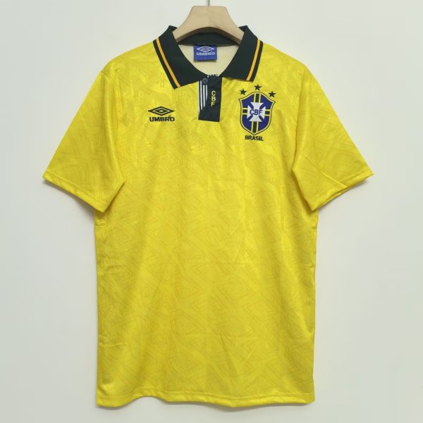1991-1993 Brazil Home 1:1 Quality Retro Soccer Jersey