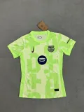 24/25 Barcelona Third Green Woman's  Fans 1:1 Quality Soccer Jersey（胸前大logo）