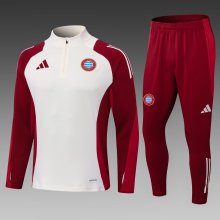 24/25 Bayern Munich Training White Red 1:1 Quality Training Jersey