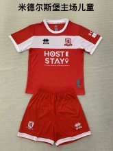 24/25 Middlesbrough Home Kids  Kits 1:1 Quality Soccer Jersey