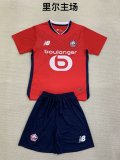 24/25 Lille Home Kids Kits 1:1 Quality Soccer Jersey