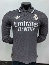 24/25 Real Madrid Third Player Long Sleeve 1:1 Quality Soccer Jersey