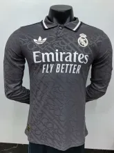 24/25 Real Madrid Third Player Long Sleeve 1:1 Quality Soccer Jersey