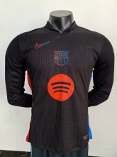 24/25 Barcelona  Away Long Sleeved  PLayer  1:1 Quality Soccer Jersey