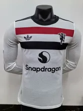 24/25   Manchester United Third  Long Sleeve Player 1:1 Quality Soccer Jersey