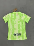 24/25 Barcelona Third Green Woman's  Fans 1:1 Quality Soccer Jersey（胸前大logo）