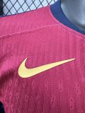 24/25 Barcelona  Home Coldplay Band Long Sleeved  PLayer  1:1 Quality Soccer Jersey（月亮广告）