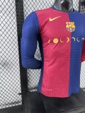 24/25 Barcelona  Home Coldplay Band Long Sleeved  PLayer  1:1 Quality Soccer Jersey（月亮广告）