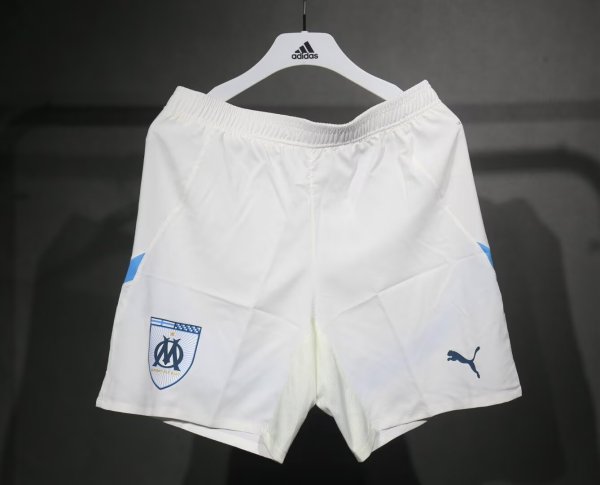 24/25   Marseille Home Player White 1:1 Quality Shorts