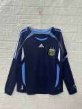2006/2007 Argentina Away Long Sleeve Retro1:1 Quality Soccer Jersey