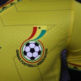 24/25 Ghana  Away Yellow Player 1:1 Quality Soccer Jersey
