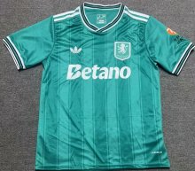 24/25 Aston Villa  Green Fans  1:1 Quality Soccer Jersey