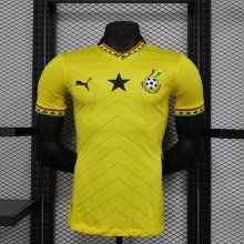 24/25 Ghana  Away Yellow Player 1:1 Quality Soccer Jersey