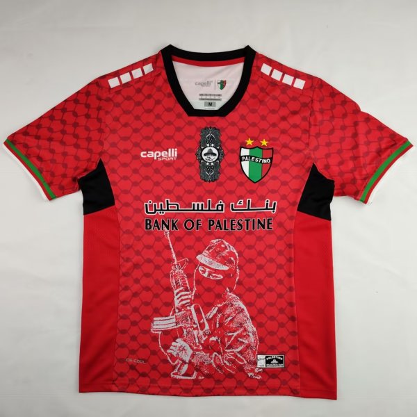 24/25  Palestine  Head Red Fans 1:1 Quality Soccer Jersey