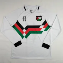 24/25 Palestine White Fans Long sleeve 1:1 Quality Soccer Jersey