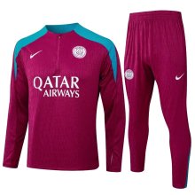 24/25 Barcelona Training Tracksuit Red 1:1 Quality Soccer Jersey