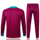 24/25 Barcelona Training Tracksuit Red 1:1 Quality Soccer Jersey