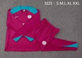 24/25 Barcelona Training Tracksuit Red 1:1 Quality Soccer Jersey
