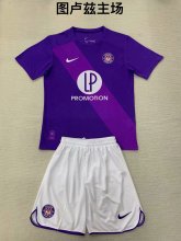 24/25 Toulouse Home Kids Kits 1:1 Quality Soccer Jersey