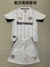 24/25 Leverkusen Away Kids 1:1 Quality Soccer Jersey