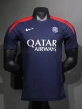 24/25 PSG Paris Blue Training Clothes Player 1:1 Quality Soccer Jersey
