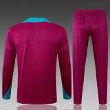 24/25 Barcelona Training Tracksuit Red 1:1 Quality Soccer Jersey