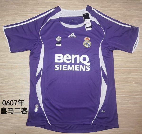 2006/2007 Real Madrid Away Retro Fans 1:1 Quality Soccer Jersey